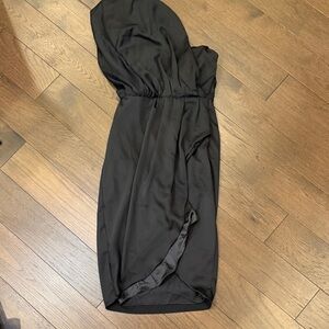 Do + Be Elegant Black One-Shoulder Dress Medium NWT